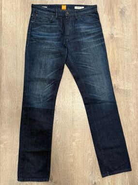Hugo Boss Orange 24 Regular Fit Jeans Dark Wash 32/34 Like New